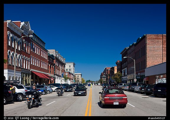 Main street. Concord, New Hampshire, USA (color)