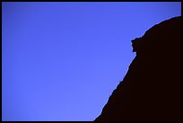 Profile of old man of the mountain, Franconia Notch State Park. New Hampshire, USA