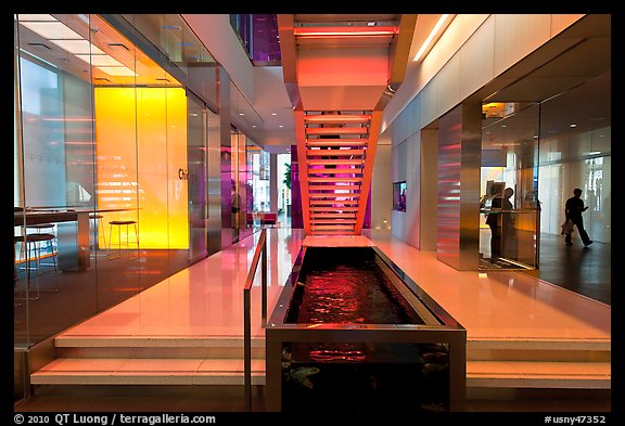 Inside Bloomberg Tower. NYC, New York, USA