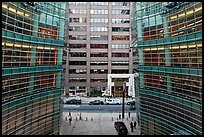 One Beacon Court courtyard from building. NYC, New York, USA (color)