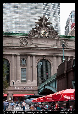 Outside Grand Central Terminal. NYC, New York, USA (color)