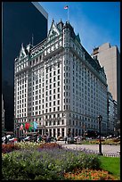 Grand Army Plaza and Plaza Hotel. NYC, New York, USA ( color)