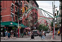 Little Italy street. NYC, New York, USA ( color)