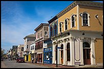 Row of historic houses. Newport, Rhode Island, USA