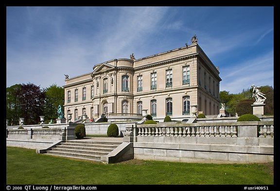 The Elms, mansion in classical revival style. Newport, Rhode Island, USA