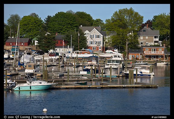Recreational harbor on the Providence River. Providence, Rhode Island, USA (color)
