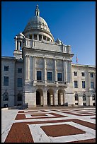 Front of Capitol of the state of Rhode Island. Providence, Rhode Island, USA (color)