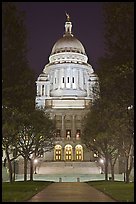 Rhode Island State House at night. Providence, Rhode Island, USA ( color)