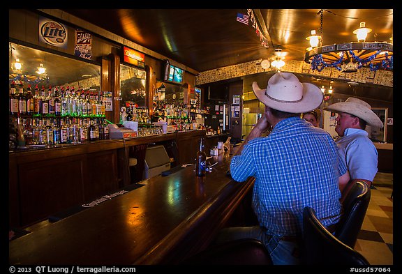 Inside bar, Interior. South Dakota, USA (color)