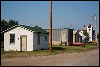 Street with jail and church, Interior. South Dakota, USA (color)
