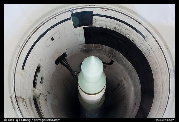 Minuteman II missile in silo. Minuteman Missile National Historical Site, South Dakota, USA (color)
