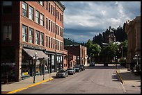 Main street, Deadwood. Black Hills, South Dakota, USA (color)