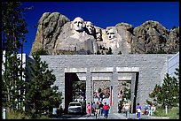 Entrance of Alley of the Flags,  Mount Rushmore National Memorial. South Dakota, USA ( color)