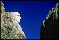 George Washington profile, Mt Rushmore National Memorial. South Dakota, USA ( color)