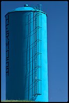 Blue water tower. South Dakota, USA (color)