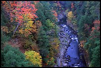 Quechee Gorge in autumn. Vermont, New England, USA ( color)