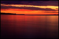 Apostle Islands National Lakeshore at sunset. Wisconsin, USA ( color)