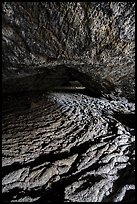 Inside Buffalo Cave lava tube. Craters of the Moon National Monument and Preserve, Idaho, USA ( color)