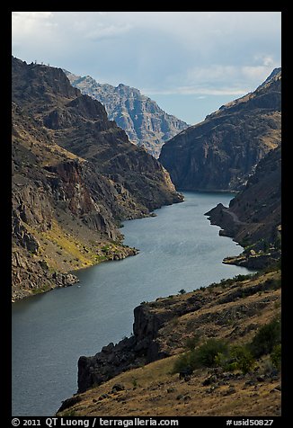 Deepest river-cut canyon in the United States. Hells Canyon National Recreation Area, Idaho and Oregon, USA (color)