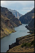 Deepest river-cut canyon in the United States. Hells Canyon National Recreation Area, Idaho and Oregon, USA (color)