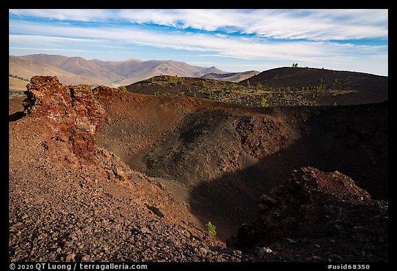 Northmost of Big Craters. Craters of the Moon National Monument and Preserve, Idaho, USA (color)