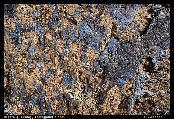 Close-up of Blue Dragon lava flow. Craters of the Moon National Monument and Preserve, Idaho, USA (color)