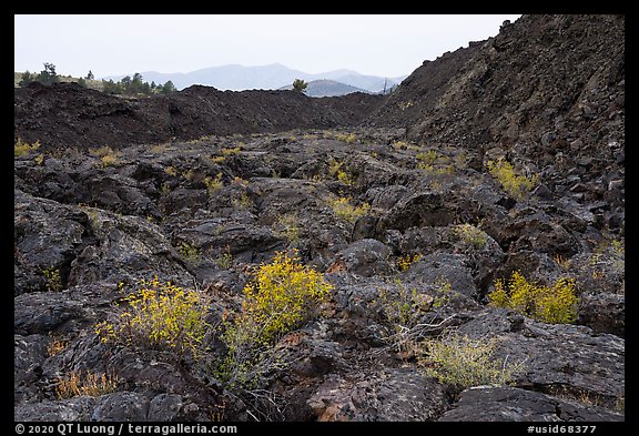 Lava flow near Broken Top. Craters of the Moon National Monument and Preserve, Idaho, USA (color)