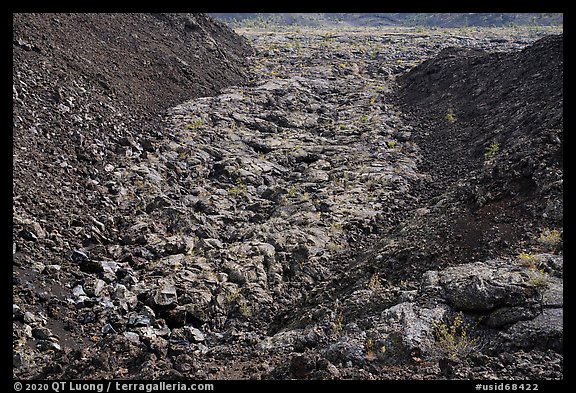 Broken Top lava flow. Craters of the Moon National Monument and Preserve, Idaho, USA (color)