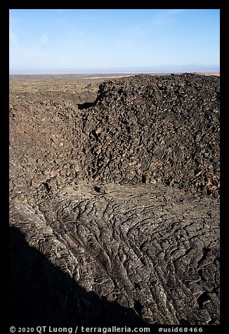 Pit crater, Pilar Butte. Craters of the Moon National Monument and Preserve, Idaho, USA