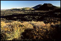 Lava field and spatter cones. Craters of the Moon National Monument and Preserve, Idaho, USA ( color)