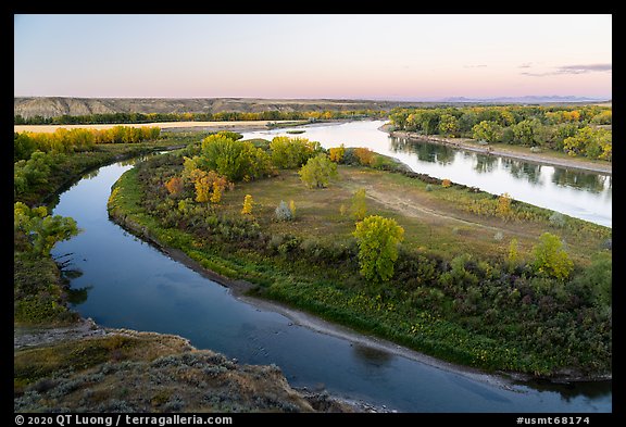 Confluence of the Marias and Missouri Rivers. Upper Missouri River Breaks National Monument, Montana, USA