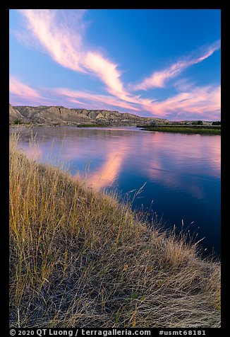 Brilliant clouds at dawn, Wood Bottom. Upper Missouri River Breaks National Monument, Montana, USA