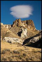 Archangel, Dark Butte, and cloud. Upper Missouri River Breaks National Monument, Montana, USA ( color)