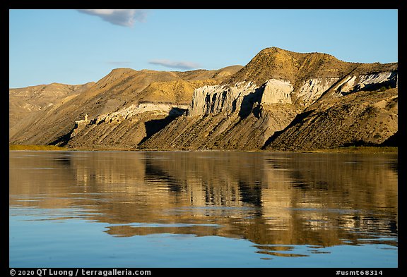 Hills with cliffs. Upper Missouri River Breaks National Monument, Montana, USA (color)