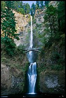 Multnomah Falls. Columbia River Gorge, Oregon, USA (color)