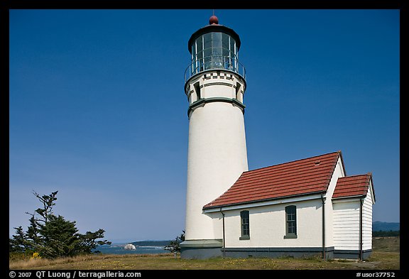 Lighthouse at Cape Blanco. Oregon, USA (color)