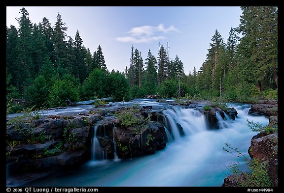 Cascades of the Rogue River. Oregon, USA (color)