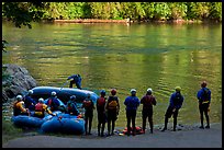 Rafting instruction, Ben and Kay Doris Park. Oregon, USA ( color)