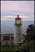Heceta Head lighthouse at sunrise. Oregon, USA ( color)