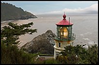 Heceta Head light and fresnel lens. Oregon, USA ( color)