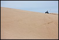 All terrain vehicle on dune crest, Oregon Dunes National Recreation Area. Oregon, USA (color)