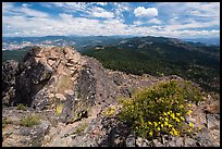View over Soda Mountain Wilderness from top of Pilot Rock. Cascade Siskiyou National Monument, Oregon, USA ( color)