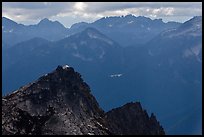 Hidden Lake Peak and lookout, Mount Baker Glacier Snoqualmie National Forest. Washington