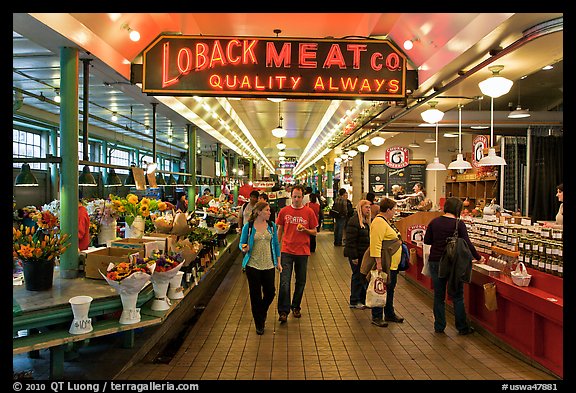 Main Arcade, Pike Place Market. Seattle, Washington