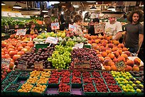 Fruit stall, Main Arcade, Pike Place Market. Seattle, Washington ( color)