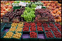 Display of fresh fruit, Pike Place Market. Seattle, Washington ( color)