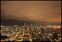 Downtown skyline by night. Seattle, Washington ( color)