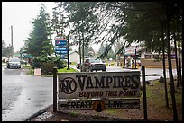 No Vampires sign near Forks. Olympic Peninsula, Washington ( color)
