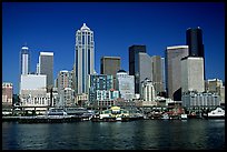 Seattle skyline seen from the water. Seattle, Washington ( color)