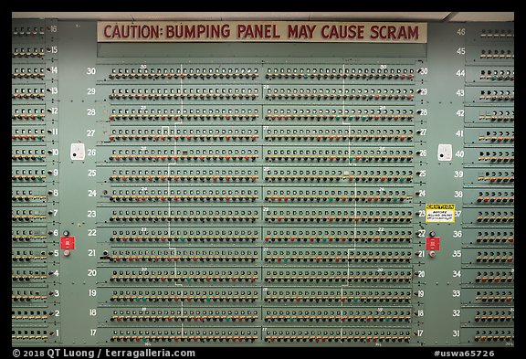 Control panel for nuclear reactor B, Hanford Unit, Manhattan Project National Historical Park. Washington